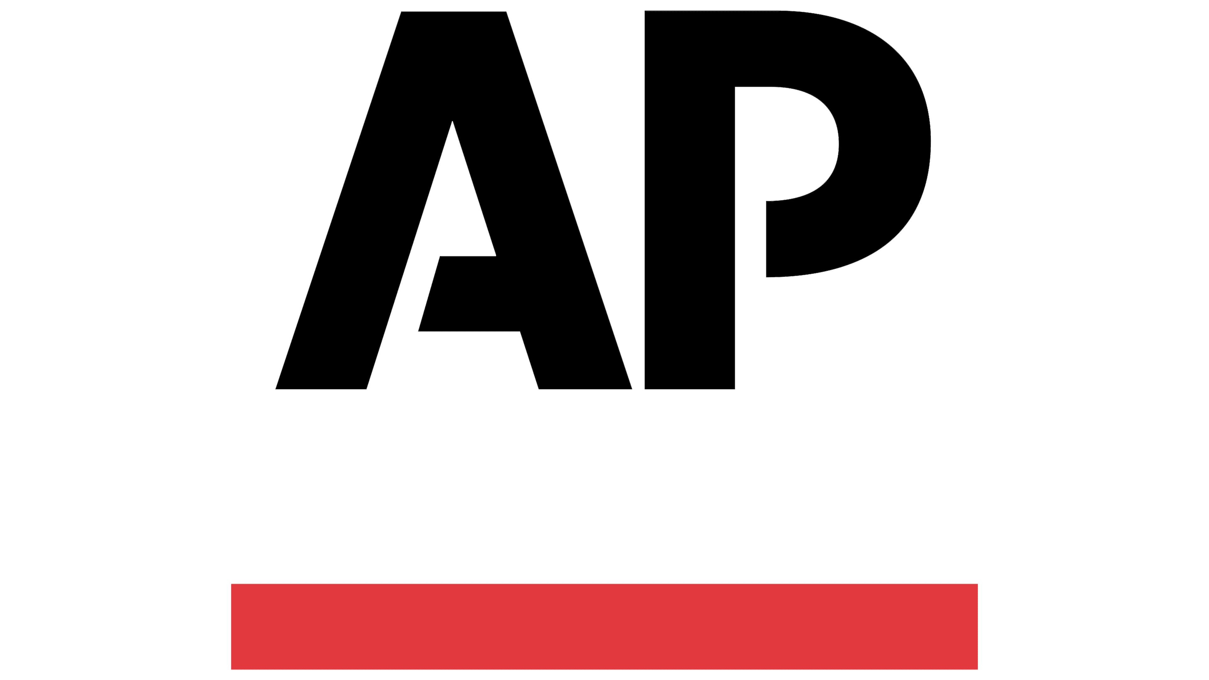 The Associated Press logo with black letters AP and a thick red line underneath.
