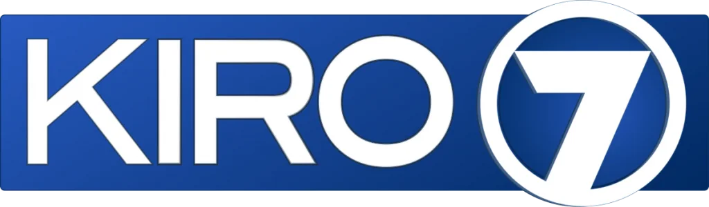 The "KIRO 7" news station logo, with white text on a blue banner.