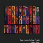 "Cover of SKWC Voir Dire, Volume 1 Issue 8, Dec 2010 with colorful artwork of people"