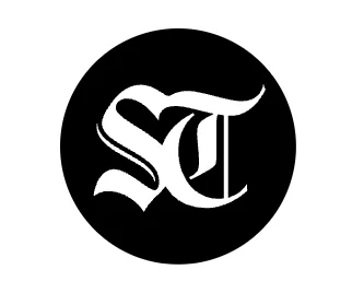 Seattle Times logo with stylized white “ST” letters inside a black circle.